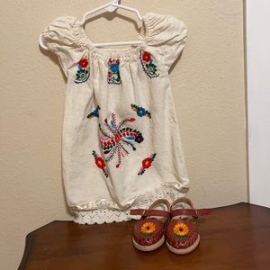 Cute Mexican embroidered dress for little girl